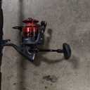 Penn Fierce IV Spinning Reel and Fishing Rod Combo, Black/Red, Fierce IV, 4000 Size Reel - 7' - Medium - 1pc
