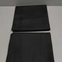 2 Pack Rectangle Tablecloth, 52x70 inch, Water Resistant Wrinkle Free Linen Textured Table Cloth Washable, Decorative Fabric Table Cover for Dining, Party and Camping, Black