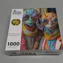 Cross & Glory - Meet The Aliens: Elara and Nox - 1000 Piece Jigsaw Puzzle for Adults | Cosmic Love Story Puzzle | Unique Alien Artwork Puzzle