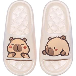 XIXITIAO Capybara Slippers for Women Men,Capybara Cute Slides,Non Slip Quick Drying Bathroom Slippers,Funny Sandals, Capybara Shower Shoes