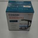 Cosori Electric Kettle, No Plastic Filter & Spout, 1.7L Tea Kettle & Hot Water Boiler For Coffee & Tea, Water Heater & Teapot, Automatic Shut Off, Borosilicate glass, Black, 1500W (1.8 Quarts)