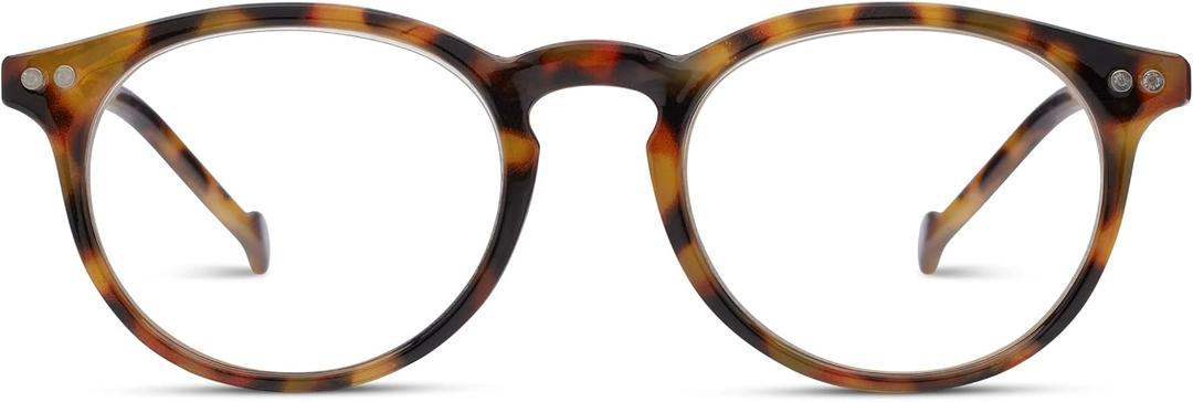 Peepers by PeeperSpecs Brain Trust Round Reading Glasses, Tortoise, 47 + 2.25