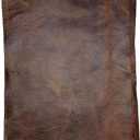 Distressed Cowhide Pull Up Leather: 8.5'' x 11'' Pre Cut Pieces (Bourbon, 1 Piece) (Single)