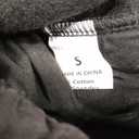 QINSEN Womens Medium Waist Baggy Elastic Waist Sweatpants Casual Fleece Long Pants with Pockets (Small, Black)