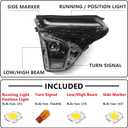 Huray Right Headlight Assembly Fit for Chevy Trax LT/2RS/Activ 2024 2025 RH w/LED DRL Projector Headlamp OE Factory Head Light Replacement for GM2503553 42876953 Passenger Side