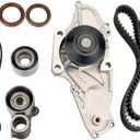 TCKWP286 Timing Belt Kit with Water Pump Fit for 1998-2004 Honda Pilot Odyssey Accord 1997-2003 Acura MDX TL CL 3.0L 3.2L 3.5L J30A1 J32A1