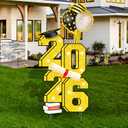 2026 Graduation Decorations - 3.5FT Large Class 2026 Graduation Yard Sign Yard Decorations Congrats Graduation Lawn Signs 2026 Grad Yard Signs with Stakes for Outdoor Indoor Congrats Graduation Party Decoration Supplies