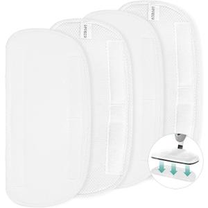 LOVECO 4 Pack Steam Mop Pads Compatible with Mxnsewr MX-C021, GorFanty GF-6610B/GF-6610 & Neugo NE033/NE033M Steam Mop, etc. Washable Microfiber Steam Mop Replacement Pads for Scratch-Free Deep Clean