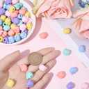 SUNNYCLUE 1 Box 180Pcs Apples Jewelry Beads Fruit Acrylic Beads Opaque Colorful Apples Assorted Food Small Craft Charm Loose Smooth Spacers for Jewelry Making Bracelets Necklaces Earrings DIY Crafts
