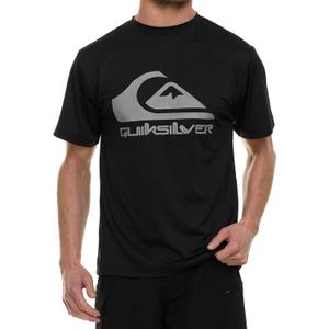 Quiksilver Rash Guard for Men UPF 50+ Big and Tall Swim Long & Short Sleeve Shirt (4X, Black)