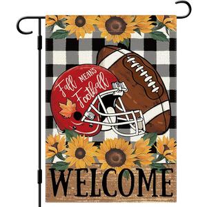 Amazon.com : DLZDN Fall Football Welcome Garden Flag Thanksgiving Sunflower Garden Flag Autumn Sports Game Day Yard Flag 1218 Inch Double Sided Vertical Buffalo Plaid Farmhouse Yard Seasonal Holiday Outdoor Decor : Patio, Lawn & Garden