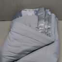 Madison Park Windom Down Alternative Blanket, Premium 3M Scotchgard Moisture Wicking Treatment, Lightweight and Soft Bed Cover For All Season, Satin Trim, Blue Full/Queen