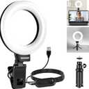 NEEWER Basic 5" Ring Light for Video Conference Lighting, Clip on Light Kit with Desk Tripod Stand for Monitor Laptop Computer Zoom Call Live Streaming Remote Working Learning Video Recording, BR60