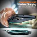 SPIDERCASE Designed for Samsung Galaxy S23 Case, [10 FT Military Grade Drop Protection], 2 Pack [Tempered Glass Screen Protector+Camera Lens Protector] Heavy Duty Shockproof Case, Deep Blue