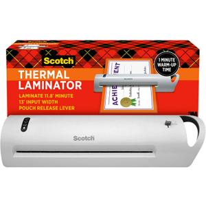 Scotch Thermal Laminator, Extra Wide 13 Inch Input, Ideal for Teachers, Small Offices, or Home (TL1302Z), White