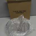 LAMU 2 Tier Lazy Susan Turntable Organizer 9.25'' Rotating Spice Rack Organization for Cabinet, Kitchen, Pantry, Countertop, Bathroom, Vanity, Medicine Cabinet Organizer, Clear