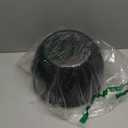 12 Inch Large Plant Pots for Indoor or Outdoor Plants, Wide Water Ripples Flower Pots with Drainage Holes & Saucer, Plastic Planters Set for Garden & Home Decor (Black)