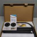 L Shaped Shower Curtain Rod, (23.6"-33.5"x23.6"-33.5") Adjustable Curved Shower Rod, 90 Degree Corner Shower Rods for Bathroom Clothing Store Locker, locker rooms, fitting rooms,Black