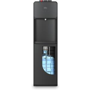 Brio 130 Series Bottom Load Water Cooler Dispenser for 5 Gallon Bottles, Hot, Room & Cold, Great for Home or Office, Child Safety Lock, Empty Bottle Alert, Energy Star 3.0, Black