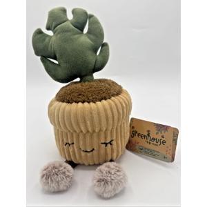Greenhouse by Russ Potted Plant Fuzzy Cactus Decor Plush 11"