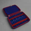 Mchoi Hot Wheels Case Storage for 20 Cars, Toy Car Organizer for Your Matchbox Cars Storage, Blue, Case Only