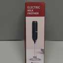 CIRCLE JOY Powerful Milk Frother Handheld with Stand Rechargeable Milk Foamer Electric Mini Drink Mixer for Coffee, Cappuccino, Lattes, Frappe, Matcha and Hot Chocolate, Black