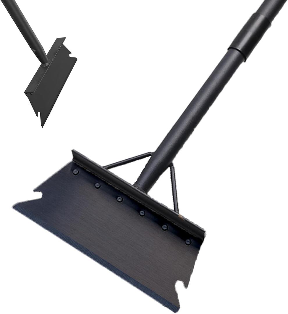 Garden Cleaning Shovel 59 Inch with Adjustable Handle, Multifunctional Cleaning Shovel Garden Tool Floor Scraper Outdoor Spade for Scraping, Weeding, Lawn Edging