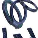 Nillkin Magsafe Phone Ring Holder Magnetic Grip Stand, Double Sided Magnets Kickstand, Upgraded Carbon Fiber Finger Holder, Accessories Compatible with iPhone 17 16 Pro Max Google Pixel 10 (Blue)