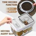 Olimingse Bread Box For Kitchen Countertop, Airtight Bread Storage Container, Bread Keeper For Homemade Bread, Cookies, Cereal, Fruits, 10L White.