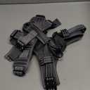 ICEFANG Dog Strap Harness with 4 x Metal Buckles,for X-Large Sized Dog,K9 Vest,Y-Shape Chest,Adjustable Pet Harness,No-Pull Front Leash Clip (X-Large (Pack of 1), Grey)