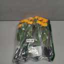 Solar Lights Outdoor Garden Decor,4 Pack with 24 Sunflower Lights,Solar Flowers Lights Waterproof,Birthday Gifts for Mom Women Grandma,Outside Decorative Stakes Light for Landscape Yard Patio Lawn