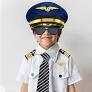 Keymall Kids Pilot Costume Accessories Set With Aviator Hat Sunglasses Tie Pin for Aviation Halloween Dress Up