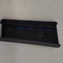 USB Port Hub for PS5, 5 Port USB Extender High-Speed Transmission Expansion Adapter Converter Splitter with 4 USB 2.0 Port+1 USB Charging Port+1 Type C 3.1 Port for PlayStation 5 Gaming Console-Black