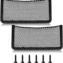 4 Pieces ABS Plastic Frame Automotive Cargo Nets Car Net Pocket Phone Car Mesh Net Holder RV Storage Boat Cargo Pocket Organizer Framed Mesh Net Pocket with Screws for Auto RV Net(16 x 8 Inch)