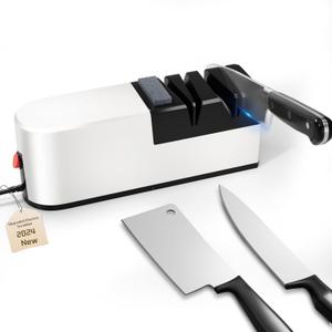 Electric Knife Sharpener, 5 In 1 Knife Sharpening System With Straight Blade, Professional Diamond Knife Sharpener For Rough Sharpening, Repair And Sharpening Of Knives (Vb4)