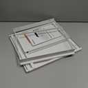 Nxconsu Cabinet Shelf Expandable Organizer Riser Rack for Kitchen Pantry Cupboard Under Sink Countertop Home Organization Extra Storage Space Saver Heavy Duty Metal Edgeless Design White Extra Large (11.8D * 14.56-24.6W * 8.46H)