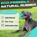 Fida Natural Rubber Dog Balls for Aggressive Chewers, Durable Dog Chew Toys for Large Dogs, Interactive Fetch & Tug of War Toys for Medium Large Breed Non-Toxic Dish Washable,4.5 * 4.5"