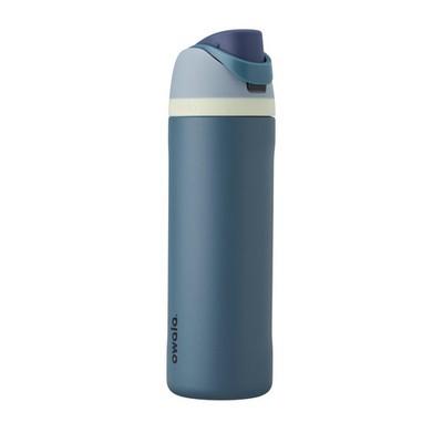 Owala FreeSip Insulated Stainless Steel Water Bottle with 24 Ounces, Denim