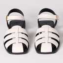 The Drop Women's Luna Fisherman Strap Sandal Ankle (8, Cream)