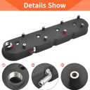 Cast Aluminum Engines Valve Cover with Coil Mounts Compatible with GM LS LS1 LS2 LS3 LS6 5.3 6.0 - Black