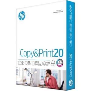 HP Printer Paper | 8.5 x 11 Paper | Copy &Print 20 lb | 1 Pack - 400 Sheets | 92 Bright | Made in USA - FSC Certified | 200010R HP Printer Paper | 8.5 x 11 Paper | Copy &Print 20 lb | 1 Pack - 400 Sheets | 92 Bright | Made in USA - FSC Certified | 200010R