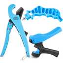 Feekoon Drip Irrigation Tubing Cutter Hole Punch Tool, Irrigation Sprinkler Hose Cutter, 2 in 1 Combination Drip Punch Tool For Garden PE Pipe 16 20mm(Blue)