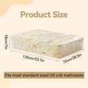 Klmnop 2 Pack Crib Mattress Storage Bag with Zipper, Clear Plastic Waterproof Crib Mattress Bag for Moving and Storage(53.15 x 28.35 x 7.09 Inch), Full