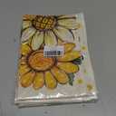 4 x CROWNED BEAUTY Hello Summer Garden Flag Sunflowers 12x18 Inch Double Sided Small Floral Seasonal Holiday Decoration for Outside Yard