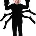 Spider Costume for Kids, Perfect for Halloween, Animal Dress up Party, Black, 5-7 Year