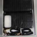 Crossbody Wallet Case for iPhone 17 Pro Max with Mirror, Wrist Strap, Zipper Purse Magnetic Flip, RFID Blocking Card Holder, Wireless Charging, PU Leather Shockproof 6.9" Women (Black)