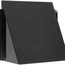 Vent Systems 6" x 6" Inch Vent Cover - Galvanized Steel Dryer Vent Cover/Deflector - Black Exhaust Vent Guard for Indoor/Outdoor/Wall/RVs/Trailer - Air Vent Hood - Ventilation System Protection