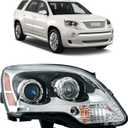 labwork 1PC Headlight Assembly Chrome Housing Replacement for Acadia 2007-2012 HID without Ballast Passenger Side RH GM2503323