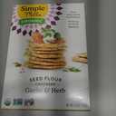 Simple Mills Organic Seed Crackers, Garlic & Herb - Gluten Free, Vegan, Healthy Snacks, Paleo Friendly, 4.25 Ounce (Pack of 1)
