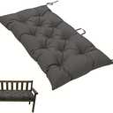 SEAHOME Indoor/Outdoor Bench Cushion,Waterproof Swing Seat Cushion,Outdoor Chair Cushion, for Lounger Garden Furniture Patio Loveseat (47.2'' x 19.7'', Dark Grey)